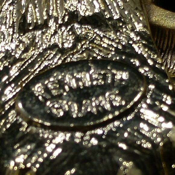 Kenneth Lane Modernist Convex Openwork Woven Brooch, Runway, Gold Plated, 2 1/2" - Picture 8 of 10